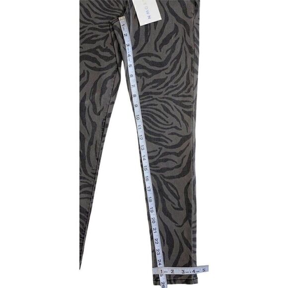 Skinny Ankle Jeans Juniors' 0 24 XS Gray Zebra Animal Print Stretchy Pockets NEW - Picture 5 of 11